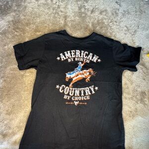 American Country Kids Black T-Shirt